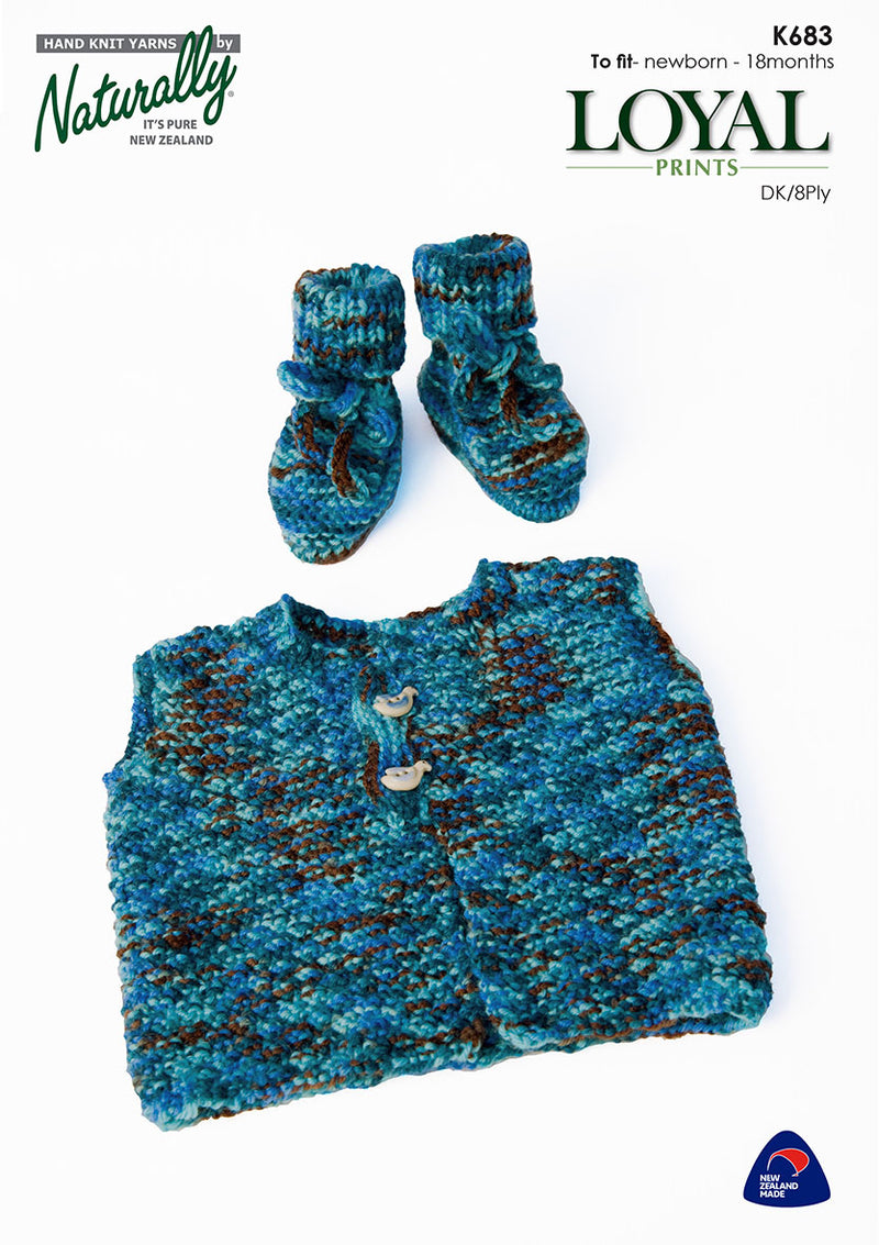 Naturally Pattern Leaflet Loyal DK Prints Kids/Sweater