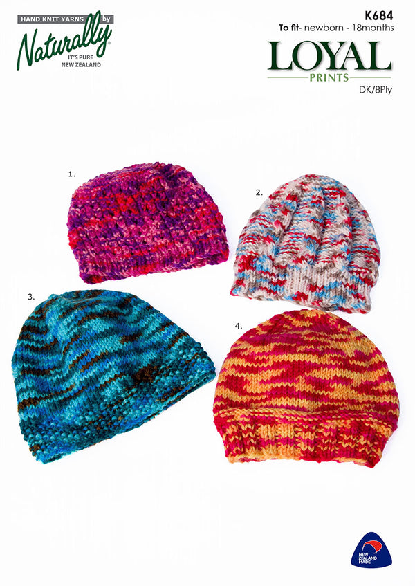 Naturally Pattern Leaflet Loyal DK Prints Kids/Hats
