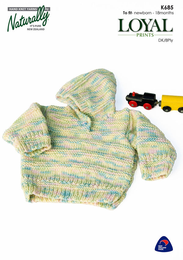 Naturally Pattern Leaflet  Loyal DK Prints Kids/Sweater