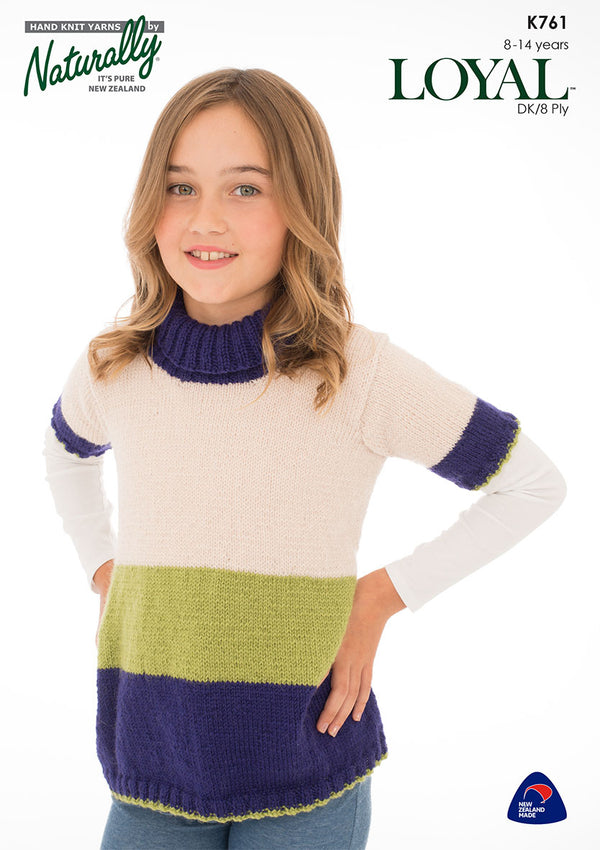 Naturally Pattern Leaflet Loyal DK Kids/Sweater