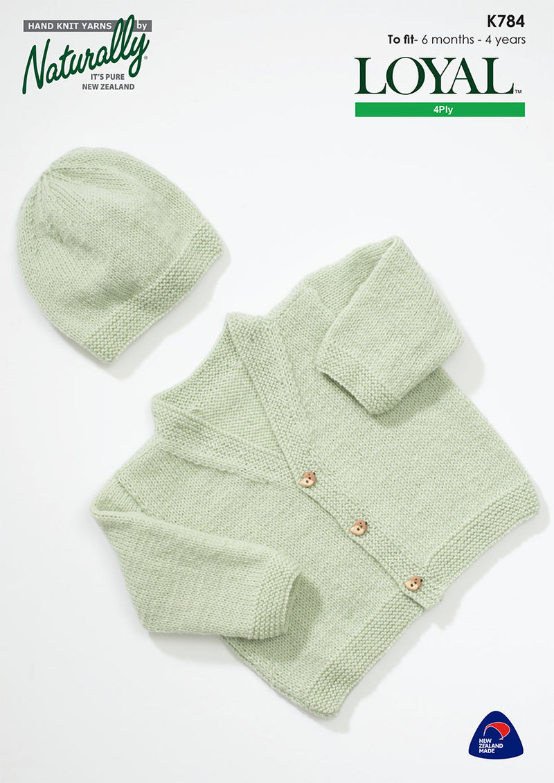 Naturally Pattern Leaflet Loyal 4ply Kids/Jacket & Hat