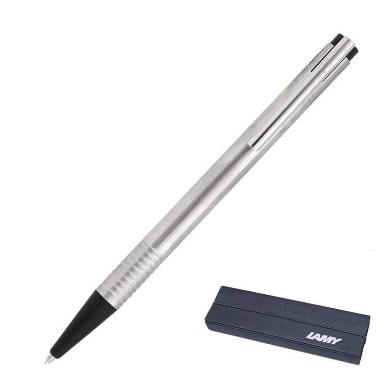 lamy logo ballpoint pen stainless steel (205)