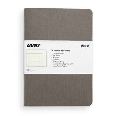 lamy paper booklet a6 cahier grey - pack of 3
