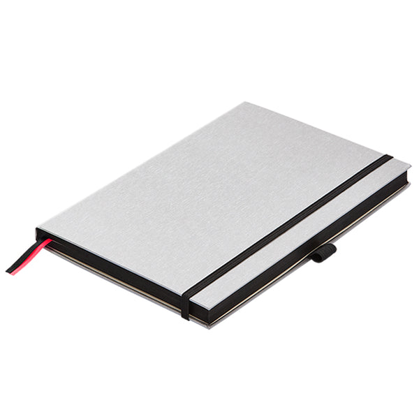 Lamy Notebook A5 Hard Cover Silver with Black - Plain