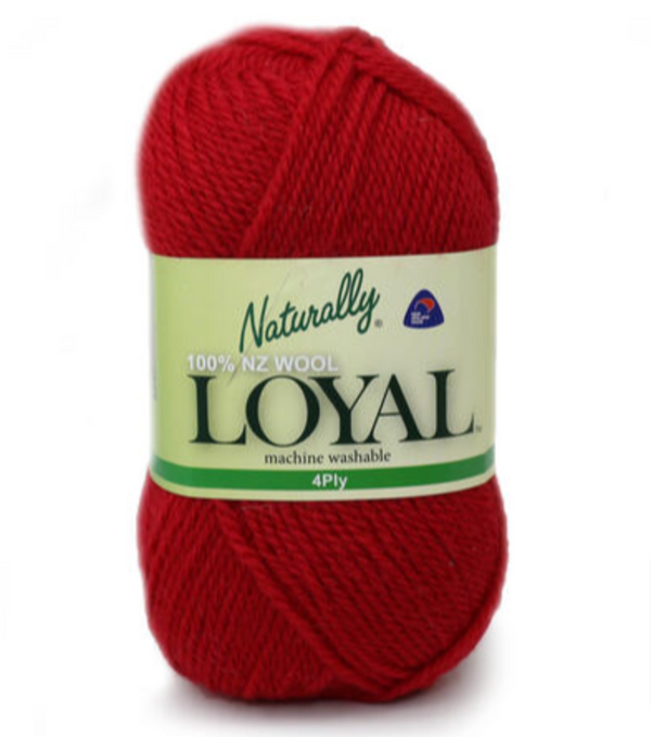 Naturally Loyal Yarn 4ply#Colour_CHERRY RED (330)