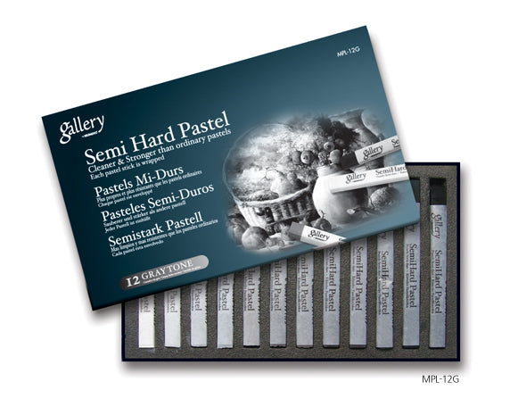 Mungyo Gallery Semi-hard Pastel Greytone - Pack Of 12