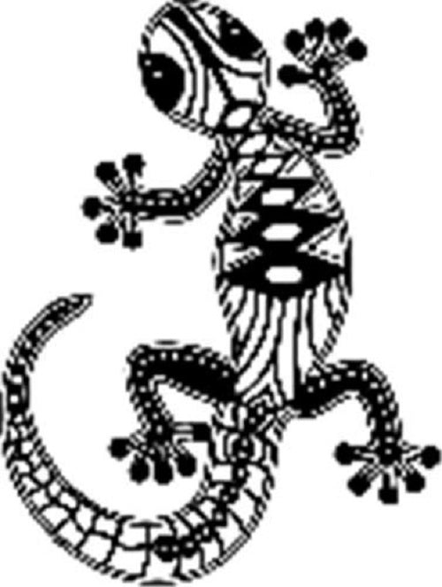marabu plastic silhouette stencil size a4 - Climbing Gecko