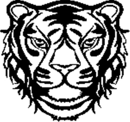 marabu plastic silhouette stencil size 30x30cm  - Wild Tiger