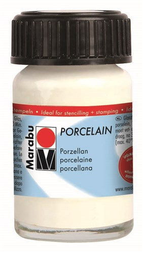 Marabu Porcelain Paint 15ml#Colour_WHITE