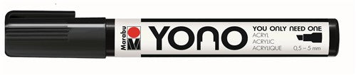 Marabu YONO Acrylic Markers Chisel Tip#Colour_BLACK