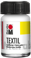 Marabu Textil Fabric Craft Paint 15ml#Colour_WHITE