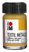 Marabu Textil Fabric Craft Paint 15ml#Colour_METALLIC GOLD