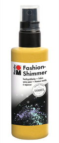 Marabu Fashion Shimmer Water Based Sparkling Fabric Spray Craft Paint 100ml#colour_LEMON