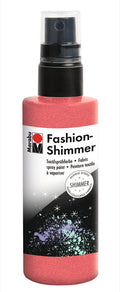Marabu Fashion Shimmer Water Based Sparkling Fabric Spray Craft Paint 100ml#colour_RED