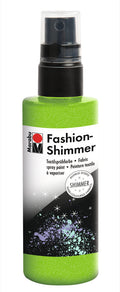 Marabu Fashion Shimmer Water Based Sparkling Fabric Spray Craft Paint 100ml#colour_RESEDA
