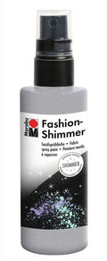 Marabu Fashion Shimmer Water Based Sparkling Fabric Spray Craft Paint 100ml#colour_SILVER