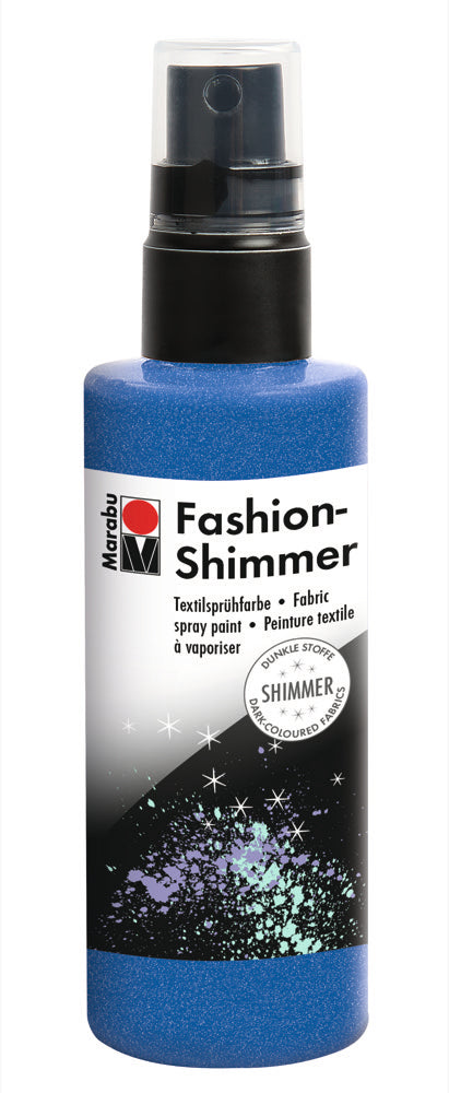 Marabu Fashion Shimmer Water Based Sparkling Fabric Spray Craft Paint 100ml