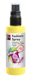 Marabu Fashion Spray Water Based Fabric Craft Paint 100ml#colour_LEMON