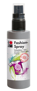 Marabu Fashion Spray Water Based Fabric Craft Paint 100ml#colour_GREY