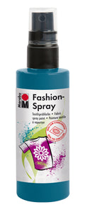 Marabu Fashion Spray Water Based Fabric Craft Paint 100ml#colour_PETROL