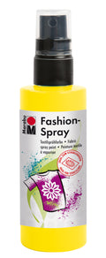 Marabu Fashion Spray Water Based Fabric Craft Paint 100ml#colour_SUNSHINE YLW