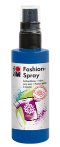 Marabu Fashion Spray Water Based Fabric Craft Paint 100ml#colour_MARINE BLUE