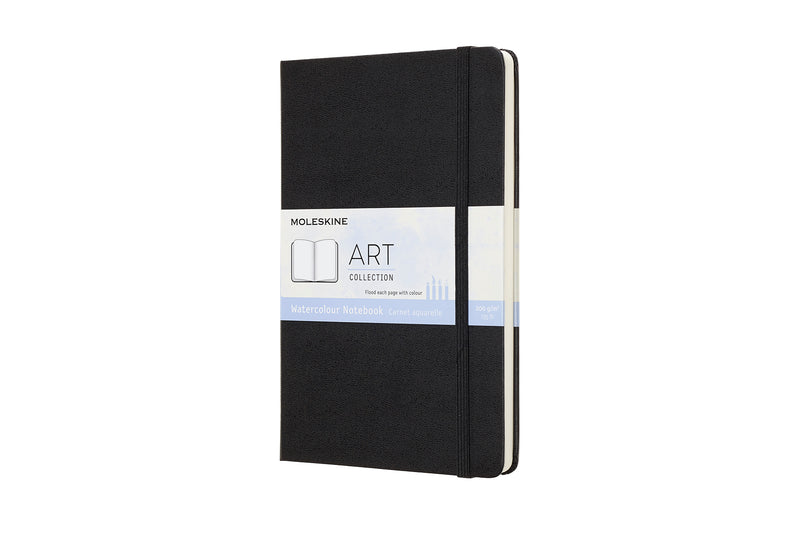 Moleskine Art Watercolor Portrait Large Notebook Black