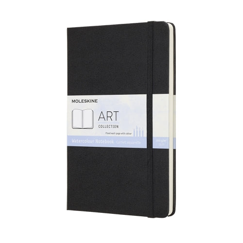 Moleskine Art Watercolor Portrait Large Notebook Black