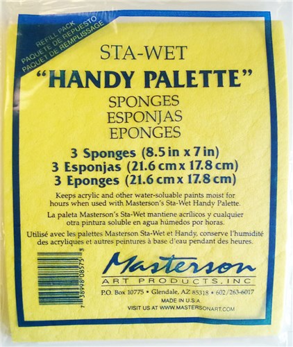 Masterson Handy Sponge 3 Pack 8.5x7 Inches