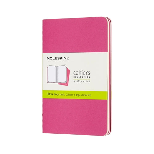 moleskine cahier journals pocket plain - pack of 3