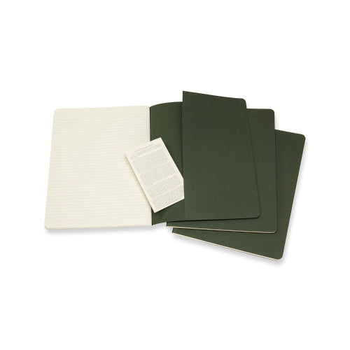 moleskine cahier journals xtra large ruled - pack of 3