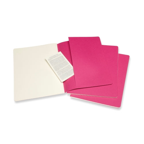 moleskine cahier journals xtra large plain - pack of 3