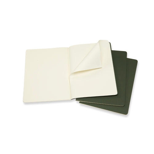 moleskine cahier journals xtra large plain - pack of 3