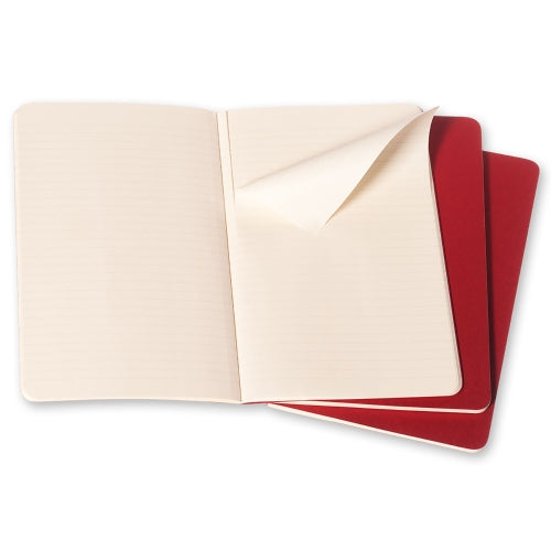 moleskine cahier journals large ruled - pack of 3