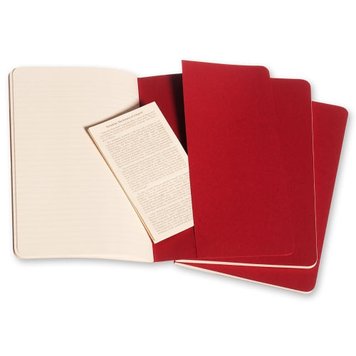 moleskine cahier journals large ruled - pack of 3