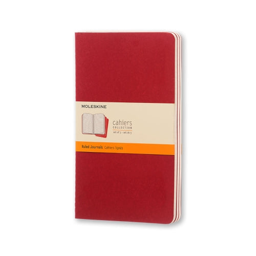 moleskine cahier journals large ruled - pack of 3