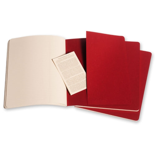 moleskine cahier journals xtra large ruled - pack of 3