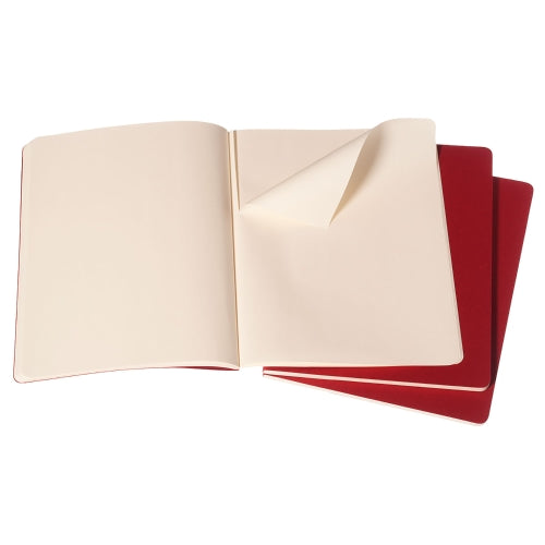 moleskine cahier journals xtra large plain - pack of 3