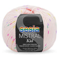 Sesia Mistral Kid Yarn 4ply#Colour_BABY PINK WITH PASTEL DOTS (2581)