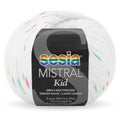Sesia Mistral Kid Yarn 4ply#Colour_BABY WHITE WITH PASTEL DOTS (5190)