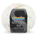 Sesia Mistral Kid Yarn 4Ply#Colour_BABY WHITE WITH BRIGHT DOTS (551)