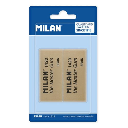 Milan Eraser 1420 Master Gum Blister Pack Of 2