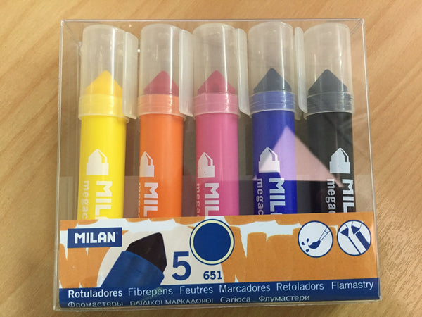 Milan Fibre Pens Megacolour Set Of 5