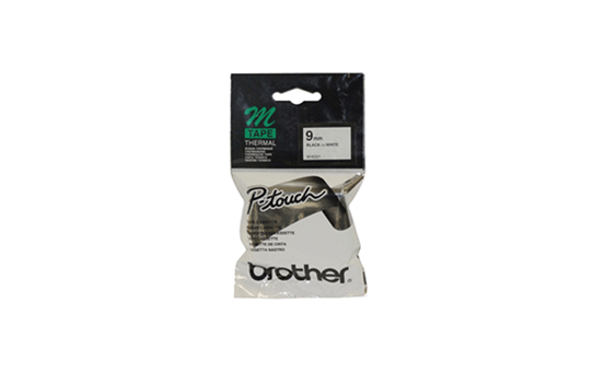 brother mk221 9mmx8m BLACK on WHITE tape