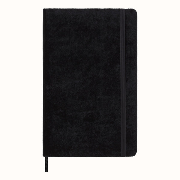 Moleskine Limited Collection Notebook Velvet Large Ruled#Colour_BLACK