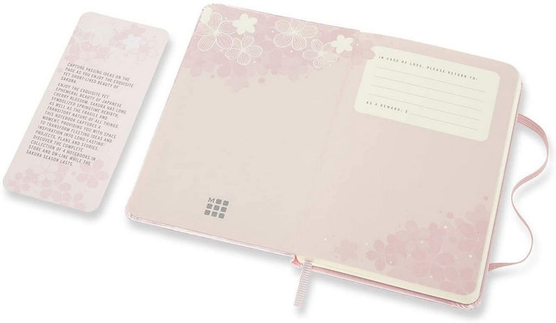 moleskine limited notebook sakura pocket plain light pink
