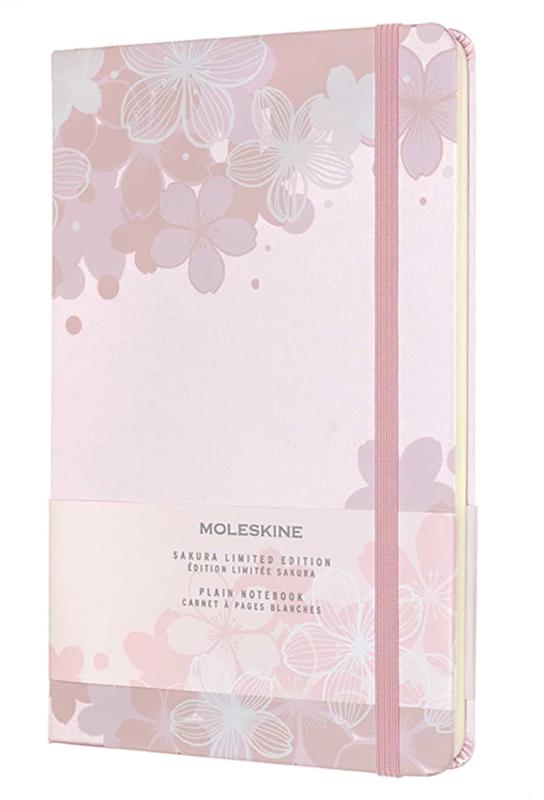 moleskine limited notebook sakura large plain light pink