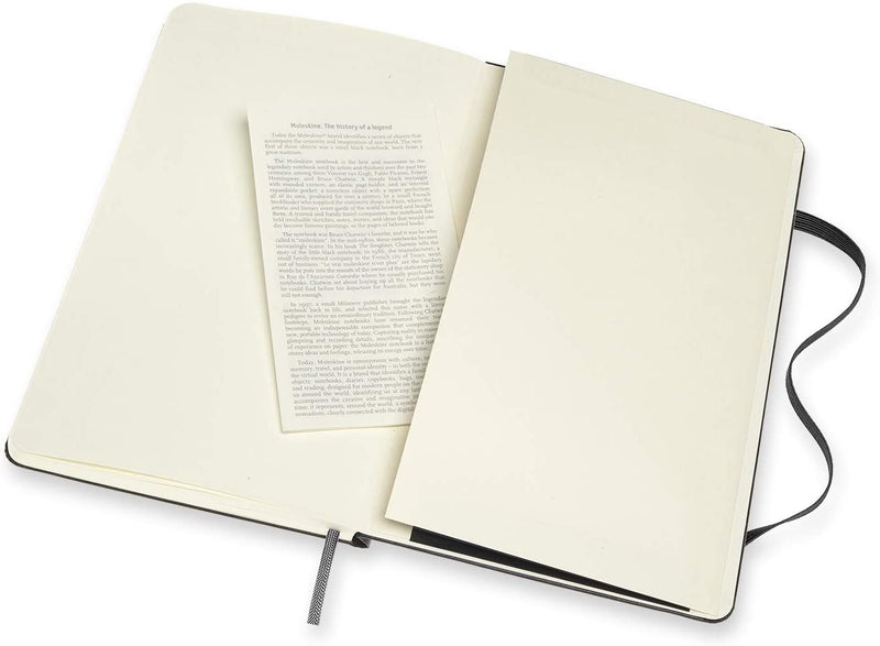 moleskine notebook large ruled plain hard