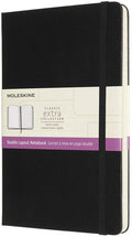 moleskine notebook large ruled plain hard#Colour_BLACK