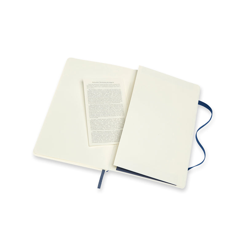 Moleskine Notebook Sapphire Large Ruled Soft Cover